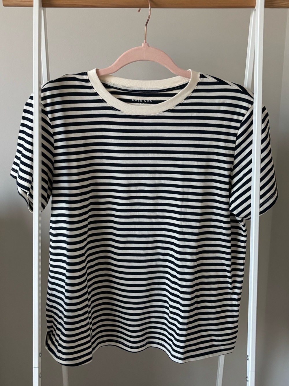 AE Navy & Cream Striped Everyday T-Shirt